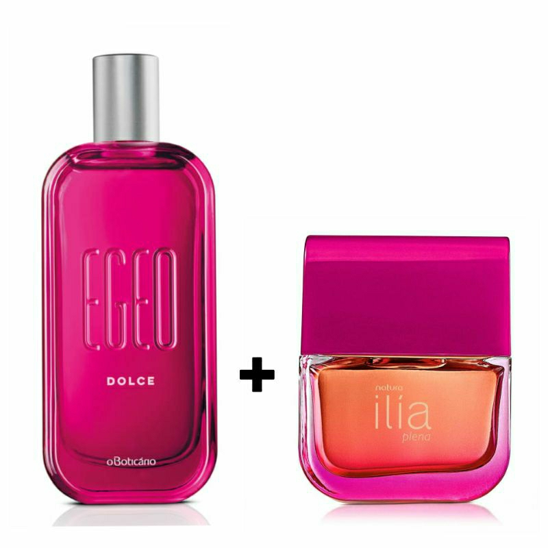 Combo Colônia Egeo Dolce 90ml Oboticário + Deo Parfum Ilía Plena 50ml Natura