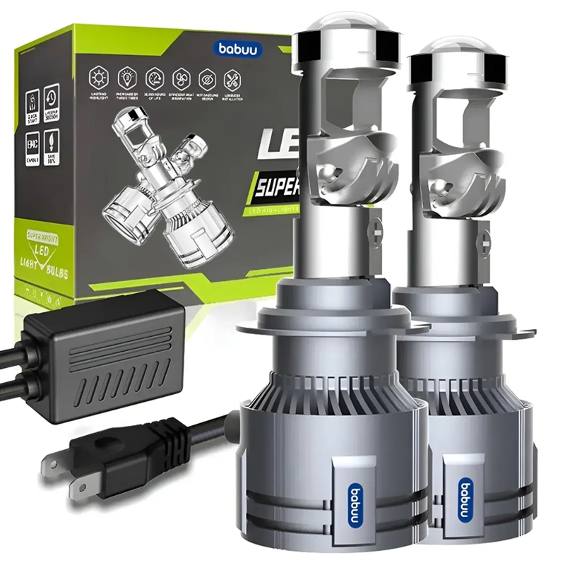 Par Lâmpada Led Para Carro Led H4 H7 300W 70000LM Ultra Led Lampada Mini Projetor À prova d'água