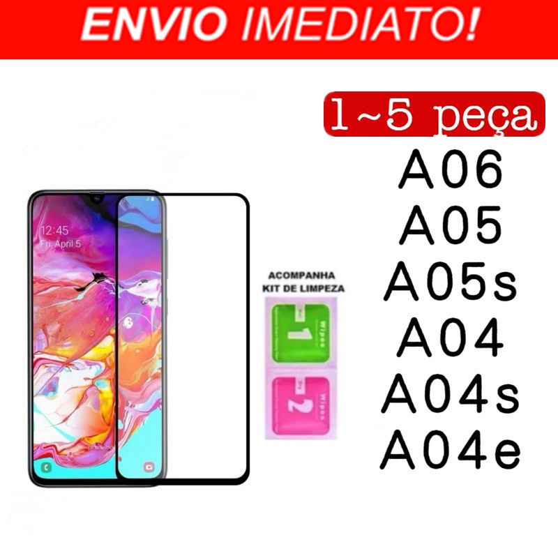 Película De Vidro Temperado 3D Tela Para Samsung Galaxy A06 A05 A05s A04 A04s A04e