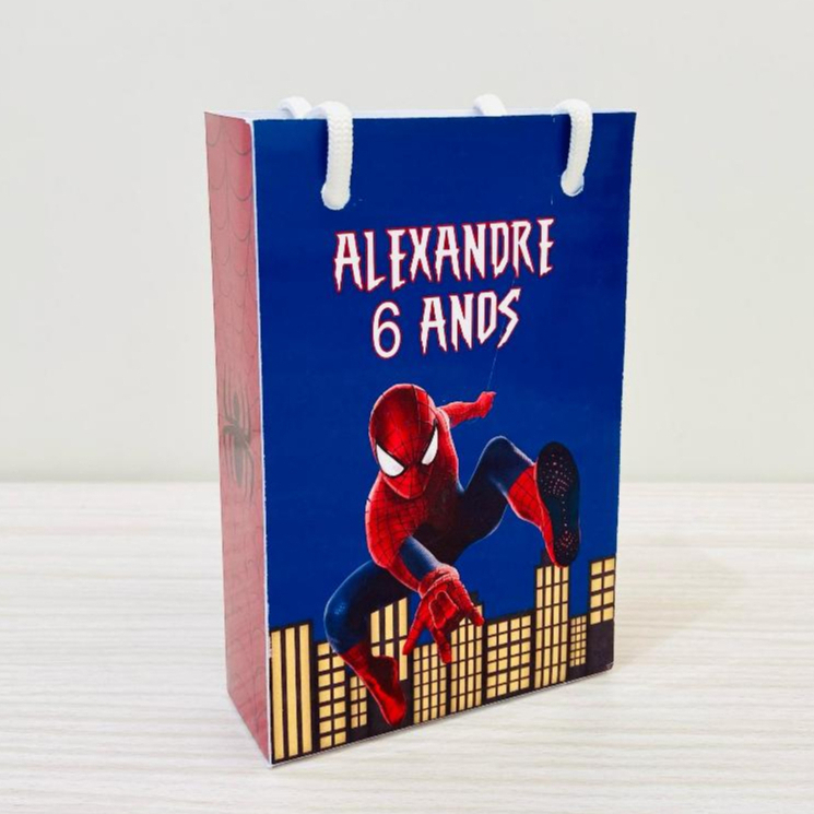 SACOLINHA P PERSONALIZADA HOMEM ARANHA / LEMBRANCINHA HOMEM ARANHA / ANIVERSÁRIO HOMEM ARANHA / FESTA HOMEM