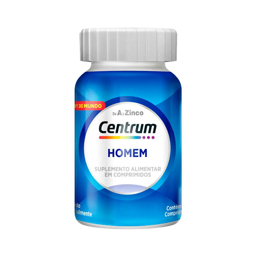 Centrum Multivitamínico Homem de A a Zinco Frasco com 60 Comprimidos