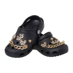 Babuche Infantil com Pins Apliques Exclusivos Conforto Sandalia feminina