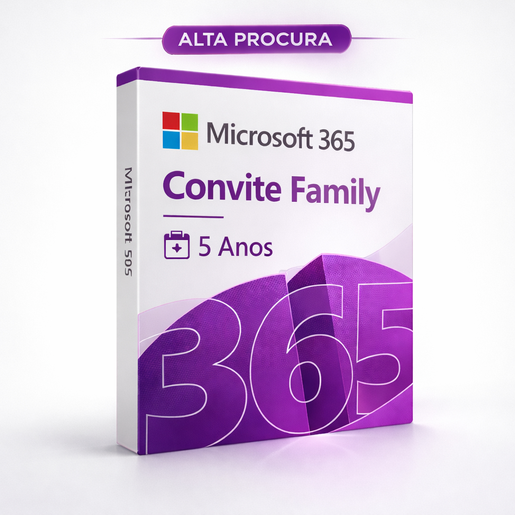 Microsoft Office 365 5 Anos – 5 Dispositivos + 1TB OneDrive | Envio Físico