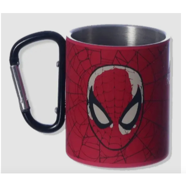 Caneca Homem Aranha Mosquetão Spider-man - 300ml  DisneyCaneca Homem Aranha Mosquetão Spider-man - 300ml  Disney Caneca