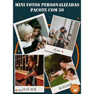 50 Mini Fotos Personalizadas 7x10 | Impressão em Papel Fotográfico Premium | Alta Qualidade em Oferta na Shopee