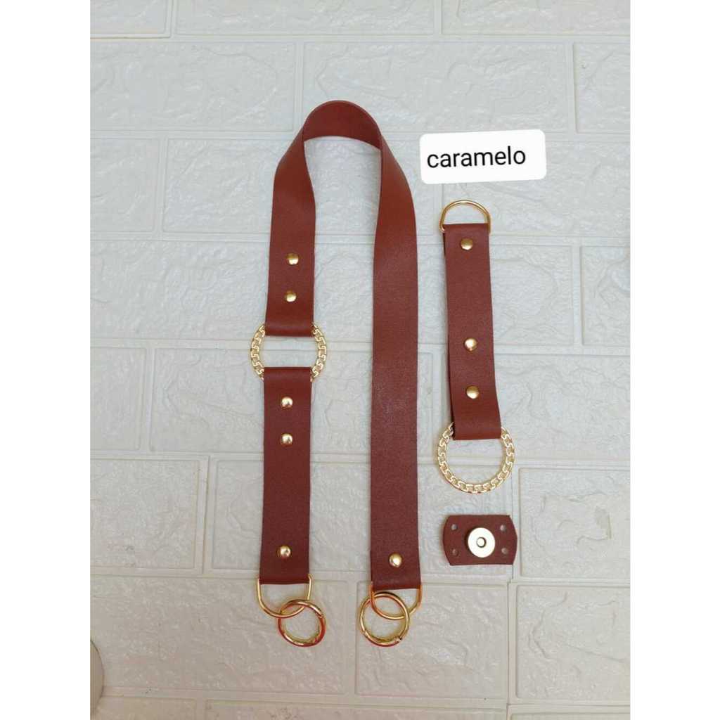 Kit Alça para bolsas com Fecho de couro com argola articulada para bolsas,bolsas de croche