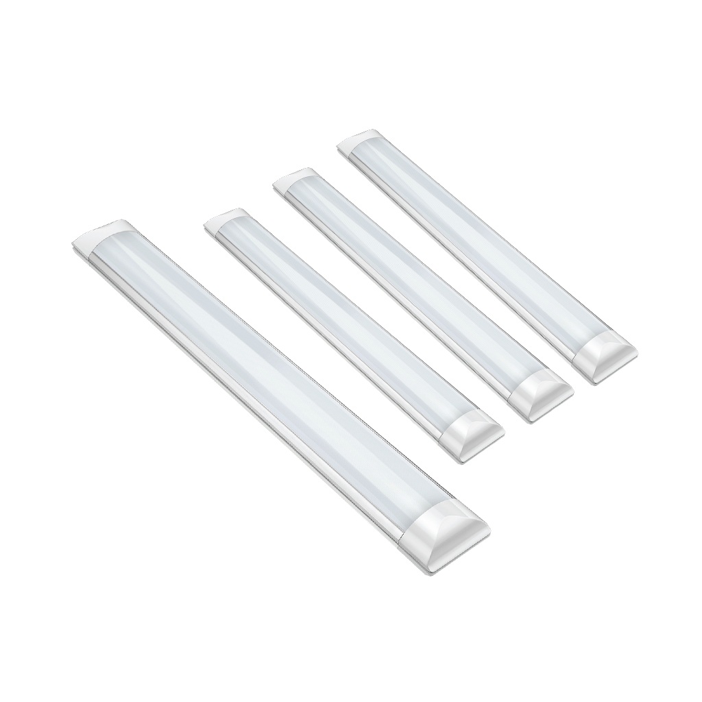 Kit 4un 18w Luminária Slim 60cm Branco/ Amarelo/ Neutro Tubular Slim Sobrepor