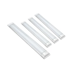 Kit 4un 18w Luminária Slim 60cm Branco/ Amarelo/ Neutro Tubular Slim Sobrepor