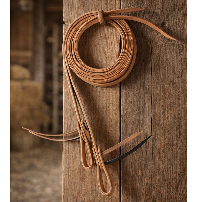 Rédea de 2,20 mts Aberta de Couro para Cavalo Bronc-Steel Promoção  -- MEGA PROMOÇÃO!! --