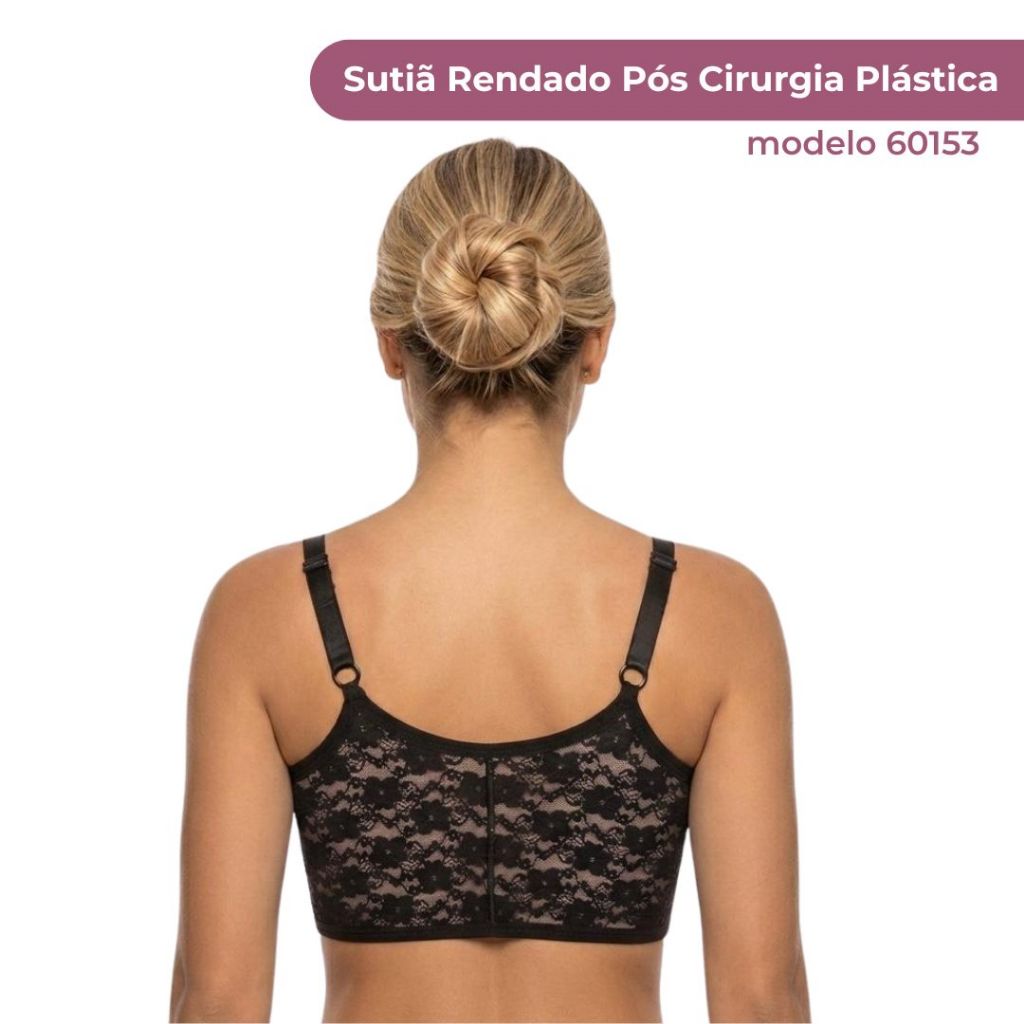Sutiã Rendado Pós Cirurgia Plástica De Mamas New Form — imagem 2 de 2