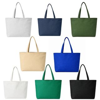 Kit 5 Sacola Retornável Ecobag De Sarja Poliéster 48x42x10cm