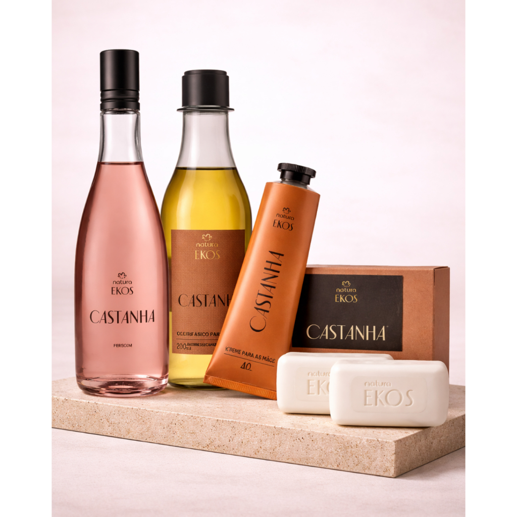 Kit Ekos Castanha Natura - Ekos Frescor - Sabonete em barra - Óleo Trifásico