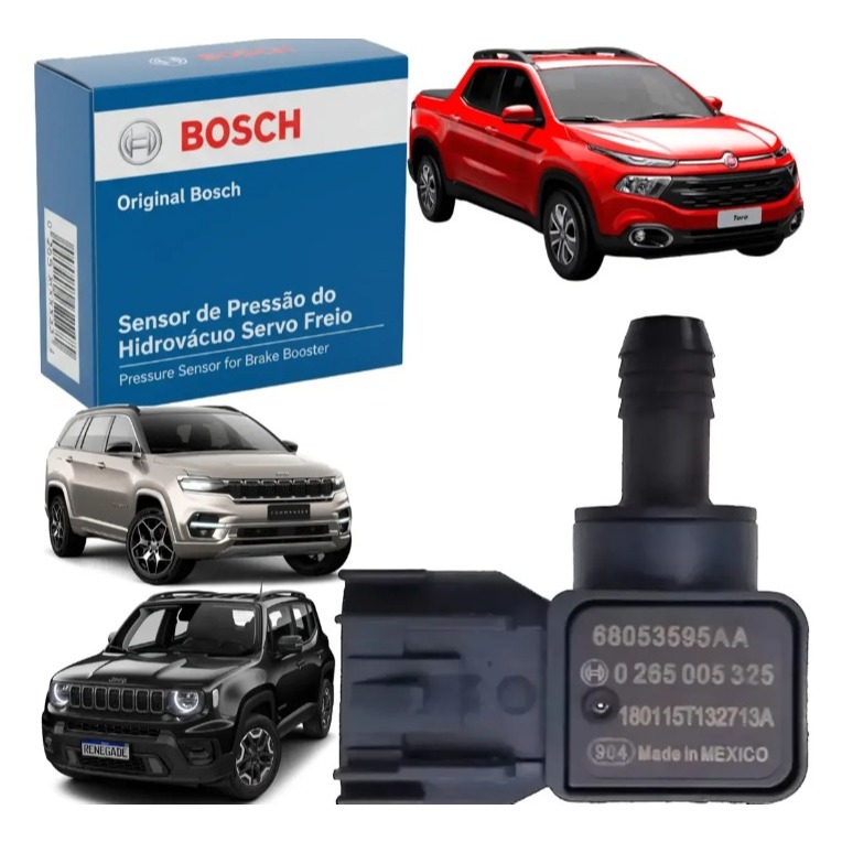 Sensor Pressao de Freio Renegade Toro Compass Original Bosch 0265005325