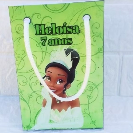 Sacolinhas Personalizadas Princesa Tiana |Lembrancinhas Surpresa |Festa Infantil