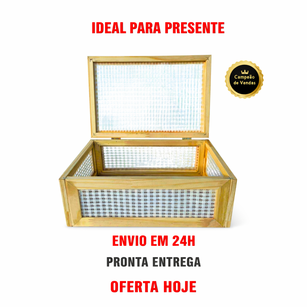 Caixa Baú Box Madeira C/Tampa - Caixa Presente, Cesta Café da Manhã Dia das Mães, Pronta Entrega! em Oferta na Shopee
