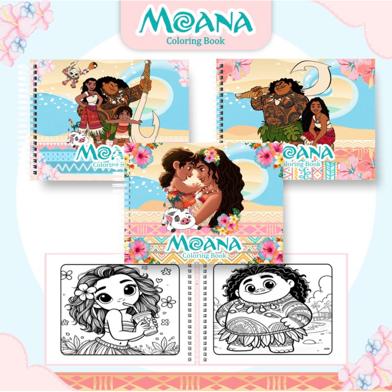 Livros de colorir Moana/Cristão Menino/ BTS/ Boiadeira