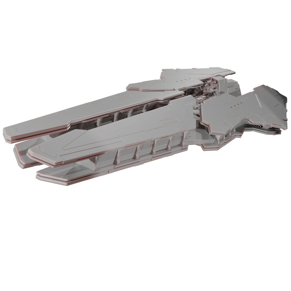 Miniatura Nave Espacial Cruzador de Batalha classe Farragut