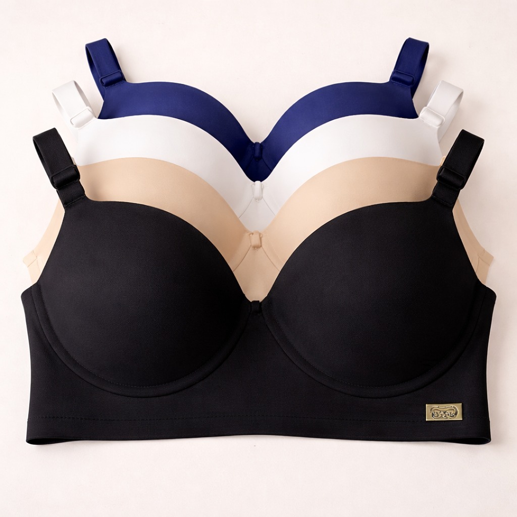 Kit C/4 Sutiãs Premium Feminino  Reforçado Com Bojo Do P Ao GG Direto da Fábrica Alça Reforçada