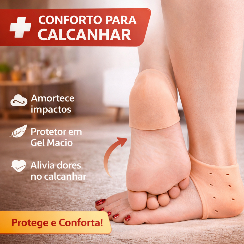 1 a 4 Protetor de Calcanhar Silicone Esporão Calcanheira