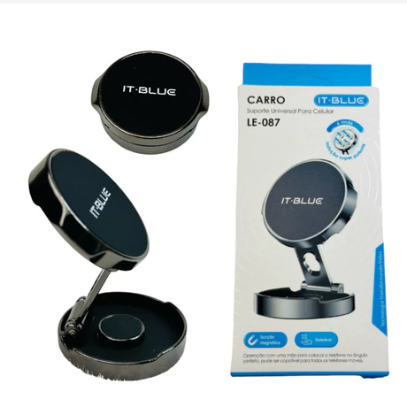 Suporte Celular Para Carros Magnetico 6 Imas It Blue It-087