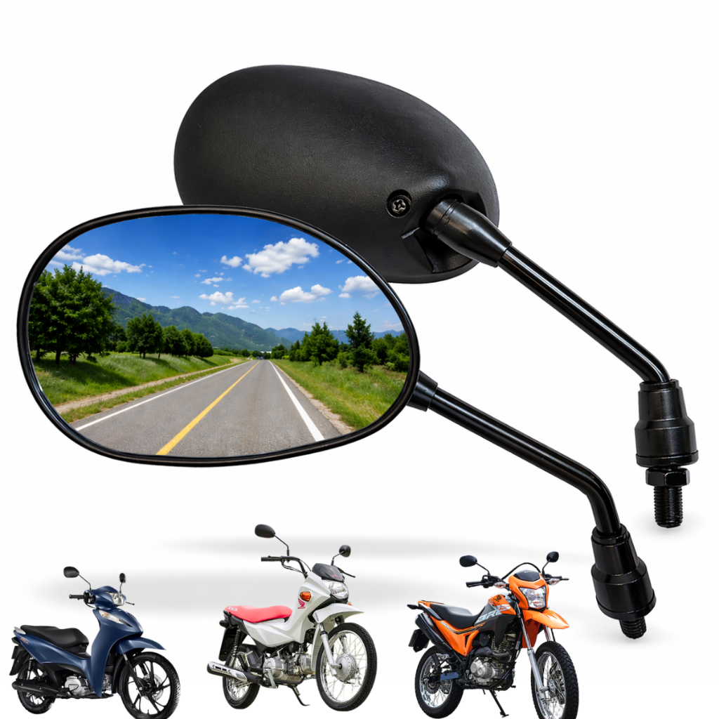 Par Espelho Retrovisor Biz 100/125/Bros 125/150/160/Xr250 Tornado Pop Modelo Original