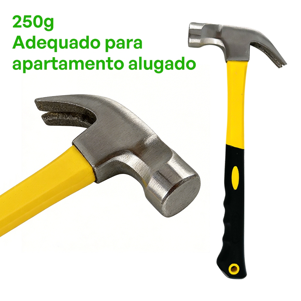 Martelo Profissional 28mm 250g FBG-3063 - Conforto e Precisão para Trabalhos de Madeira