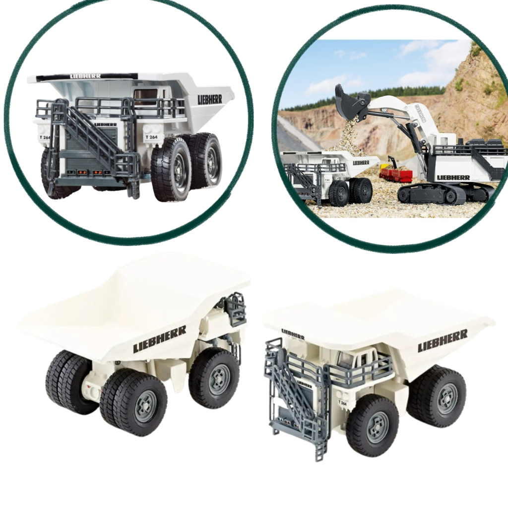 Miniatura Caminhão de Mineração Liebherr T264 Siku 1/87 Original Metal Diecast Gigante Escala 1:87 Obra Colecionável