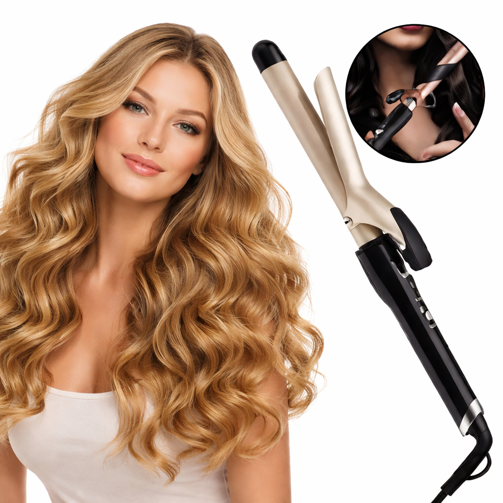 Modelador de Cachos BabyLiss Cerâmica 25mm Profissional Cachos Grandes e Pequenos Aquecimento Rápido 110v e 220v