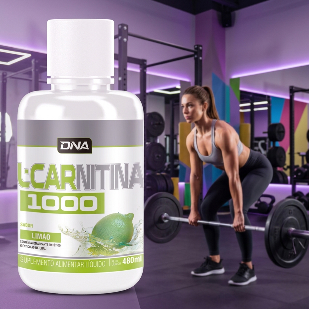 L Carnitina 2000 Líquida 480ml Sabores Laranja Limão Tangerina Suplemento Alimentar Sem Açúcar