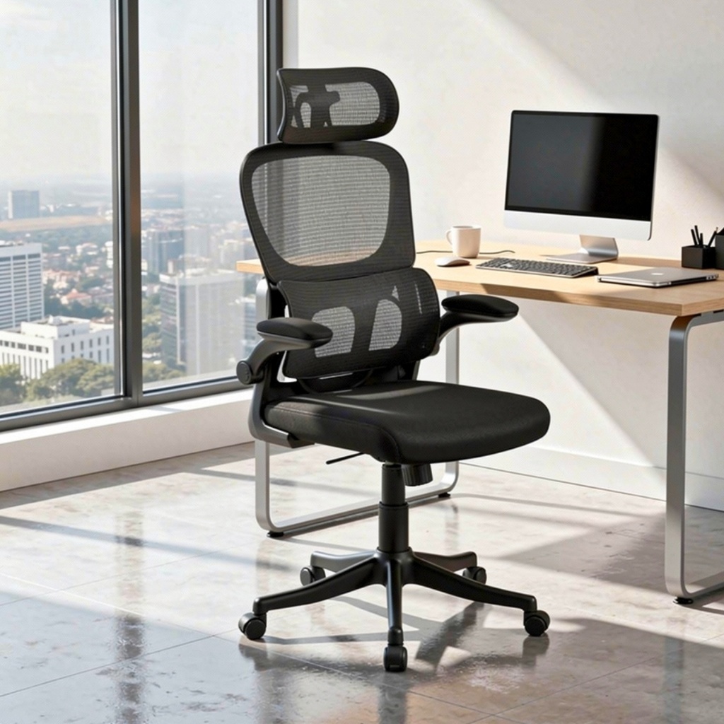 Cadeira Escritorio Giratoria Ergonomica Branca Preta Cinza Confortável Ajustável Lombar Profissional