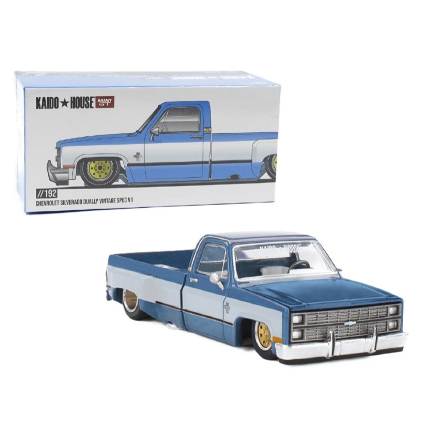 Mini GT - Chevrolet Silverado Dually Vintage Spec V1 - Kaido House - Número 192