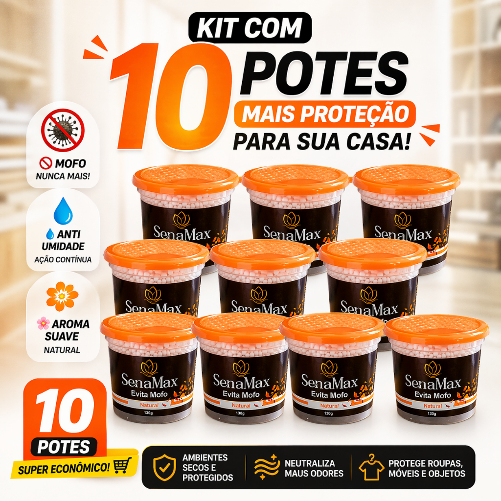 Kit 10 sachês anti mofo para gavetas e armários