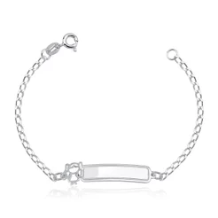 Pulseira plaquinha infantil menina