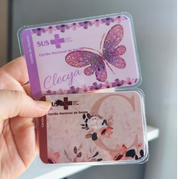 Cartão do SUS Personalizado Com o Tema Desejado Impresso Papel Fotográfico e Plastificado