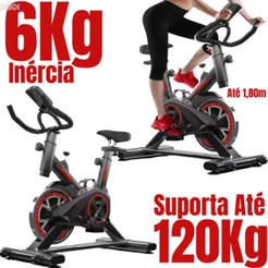 Bicicleta de Spinning Super Silenciosa | Treino Eficiente, Definição Muscular e Queima de Gordura -V3
