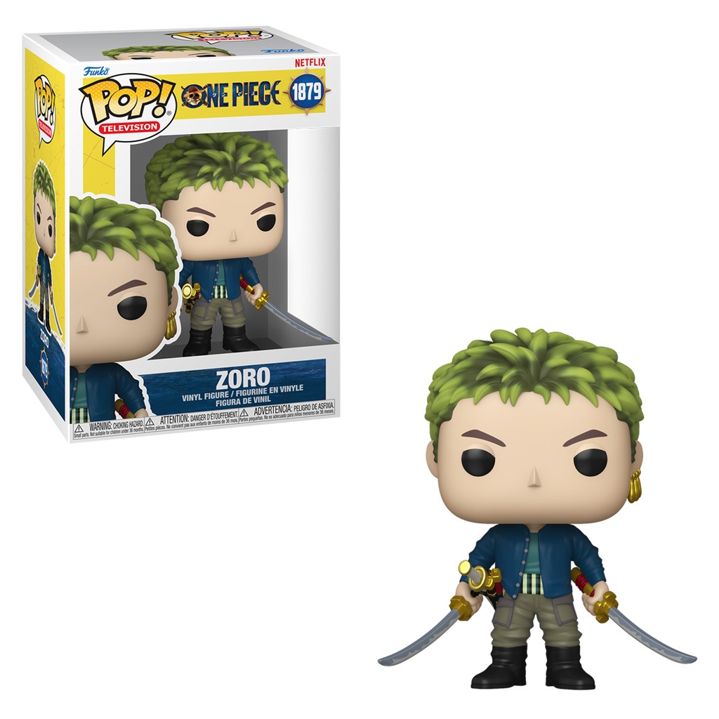 FUNKO POP TELEVISION ONE PIECE - ZORO 1879 NOVO ORIGINAL