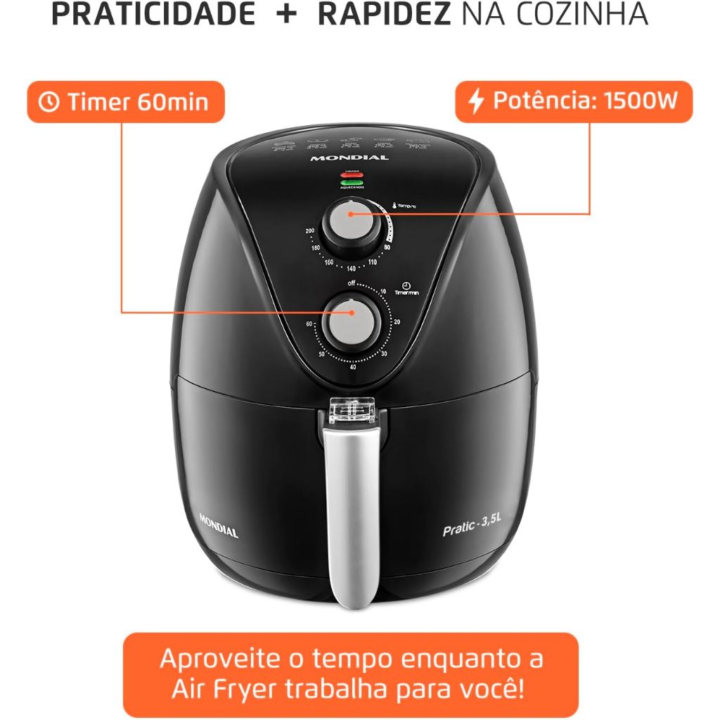 Mondial Air Fryer Fritadeira Sem Óleo Air Fryer AF-31 220v