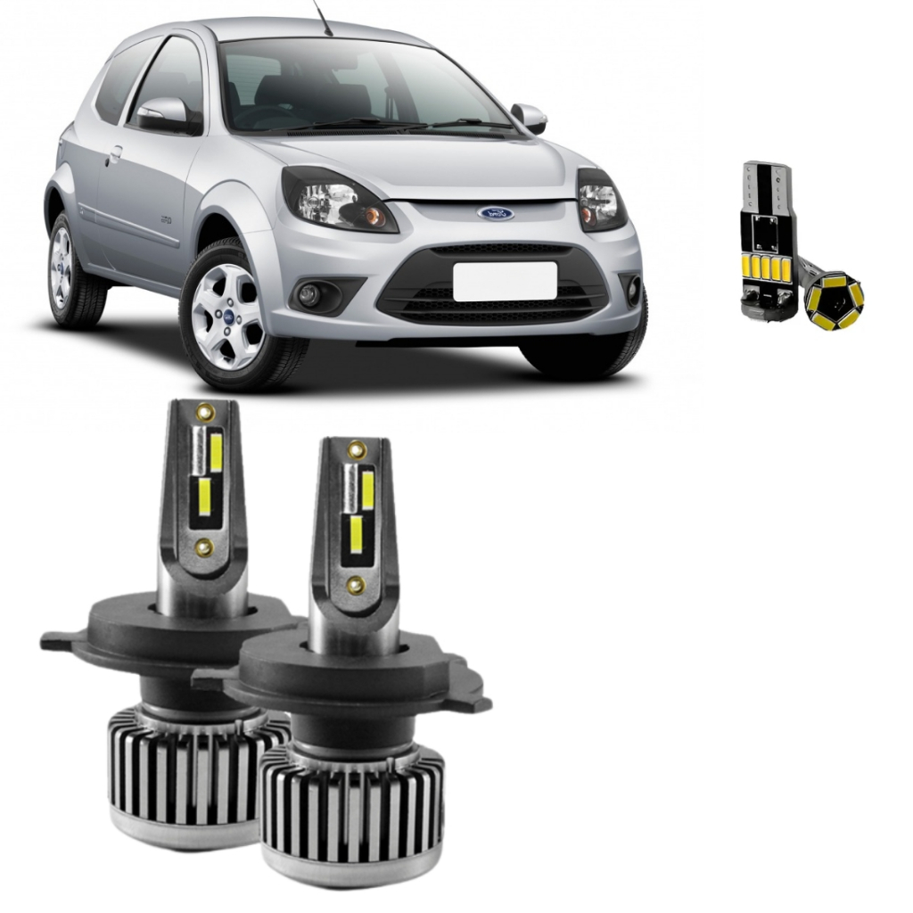Kit Ultra Led R30 Ford Ka 2015/20 30000 lúmens (Alto, Baixo) 6500k