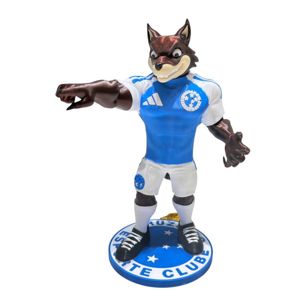 Mascote Raposão Cruzeiro 26 Cm 3d