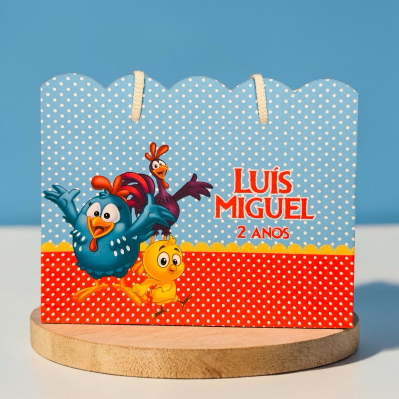 SACOLINHA Galinha Pintadinha  Personalizado |  Sacolinha Nuvem | Lembrancinha | Minos |Aniversário GALINHA PINTADINHA🐓🐣