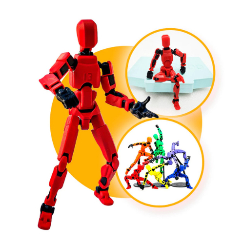Boneco Dummy 13 Articulado com Acessórios Kit Completo Brinquedo Montar Figura de Ação