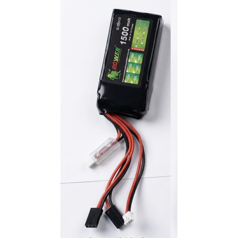 LIPO  7.4V 1500MAH 2S 25C PARA RADIO E RECEPTOR AEROMODELO AUTOMODELO HELICOPTERO DRONE BARCO CONTROLE WLTOYS