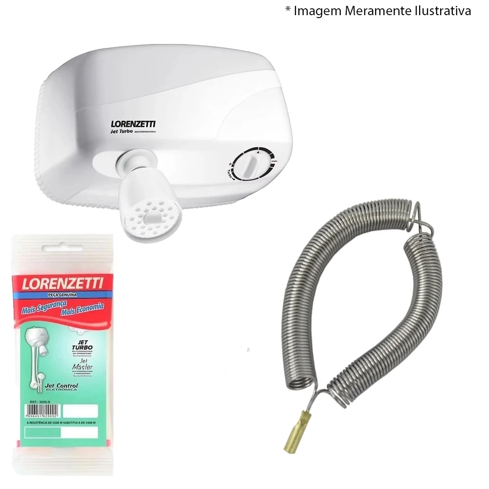 Resistência Jet Turbo 7500W 220V 3055-R Lorenzetti