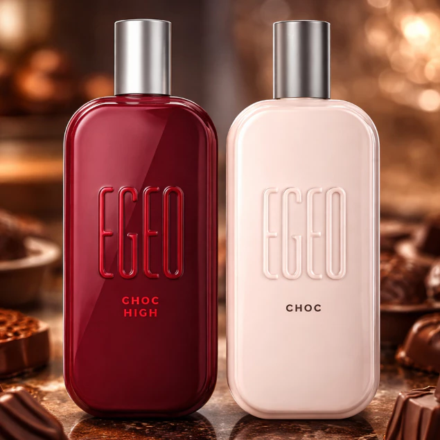 Body Splash Kit 2 Egeo Choc High 60ml Perfume Feminino Chocolate Cremoso Envolvente Longa Duração — imagem 1