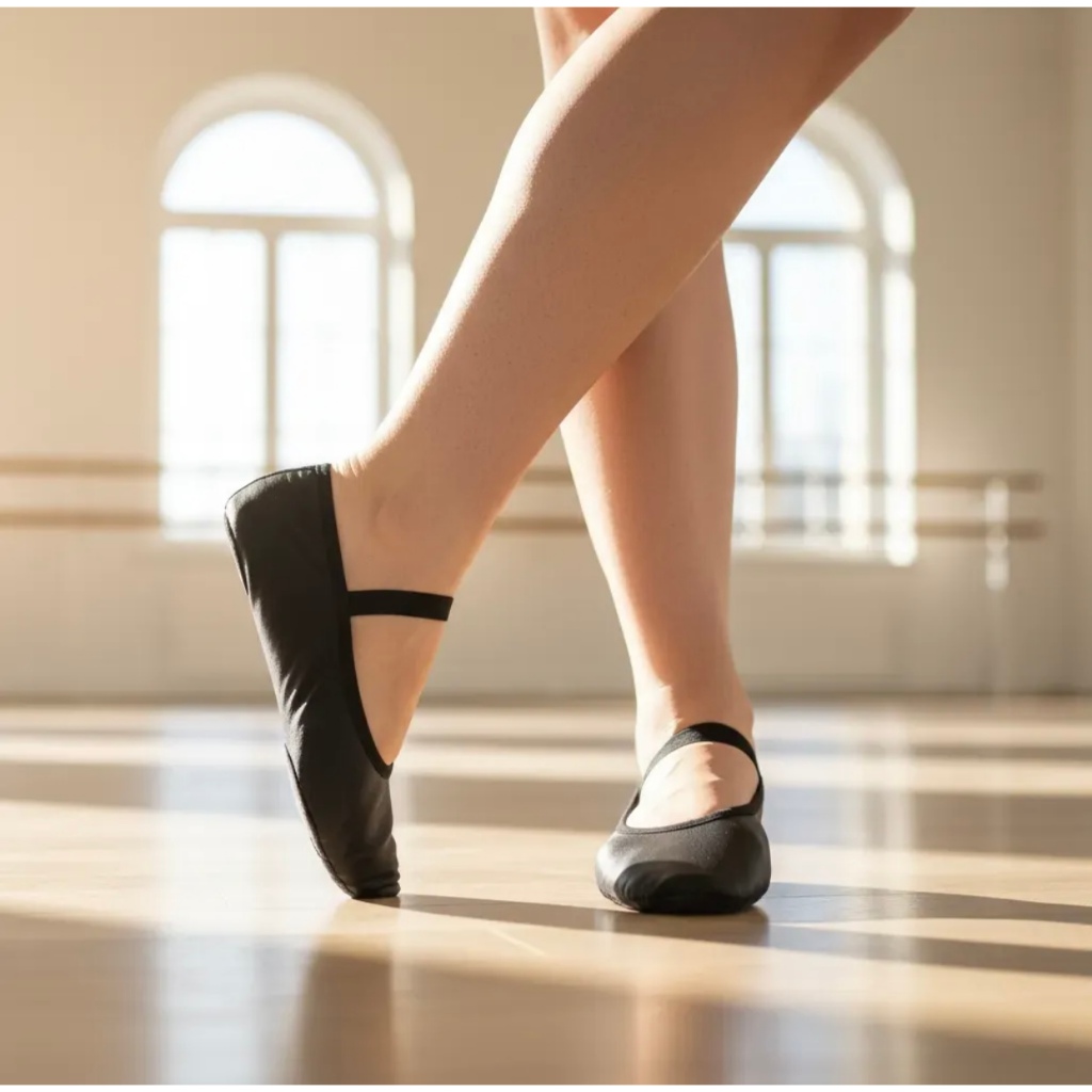 Sapatilha Ballet Bale em Korino Linha Economica Infantil Adulto 22 ao 44 Cor Preto