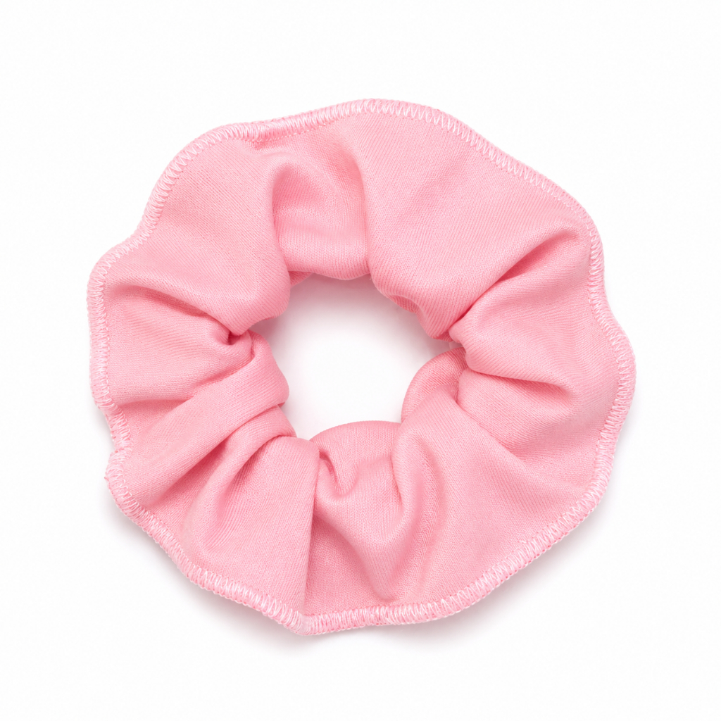 Kit 10/20/50  Xuxinha Rosa Claro  Frufru de Cabelo Scrunchie Amarrador de Cabelo Rosa Bebe