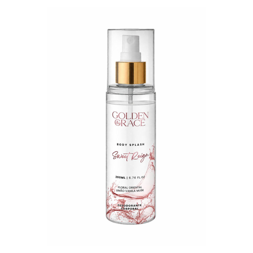 Body Splash Sweet Reign – Golden & Grace - Body Splash Feminino - 200ML