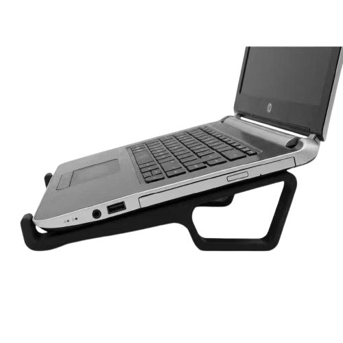 Suporte para Elevação do Notebook de 13 e 14 Polegadas, Design Ergonômico, Elegante e Durável, Preto