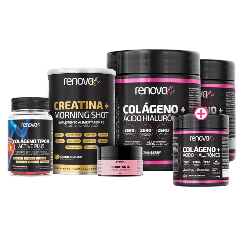 Colágeno Renova Be Verisol + Creatina monohidratata + Tipo 2