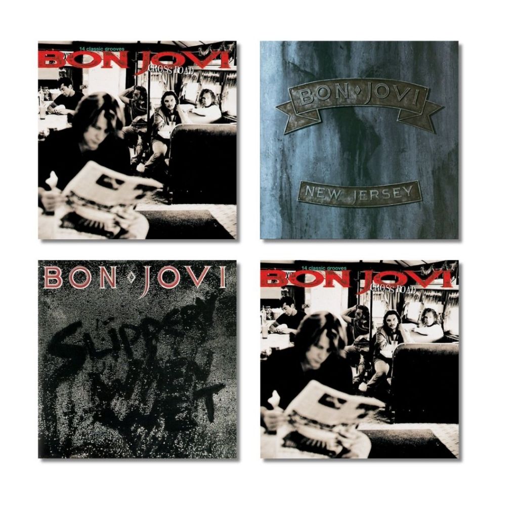 Kit 4 Adesivos Bon Jovi – Rock Clássico / Hard Rock – 5x5 cm